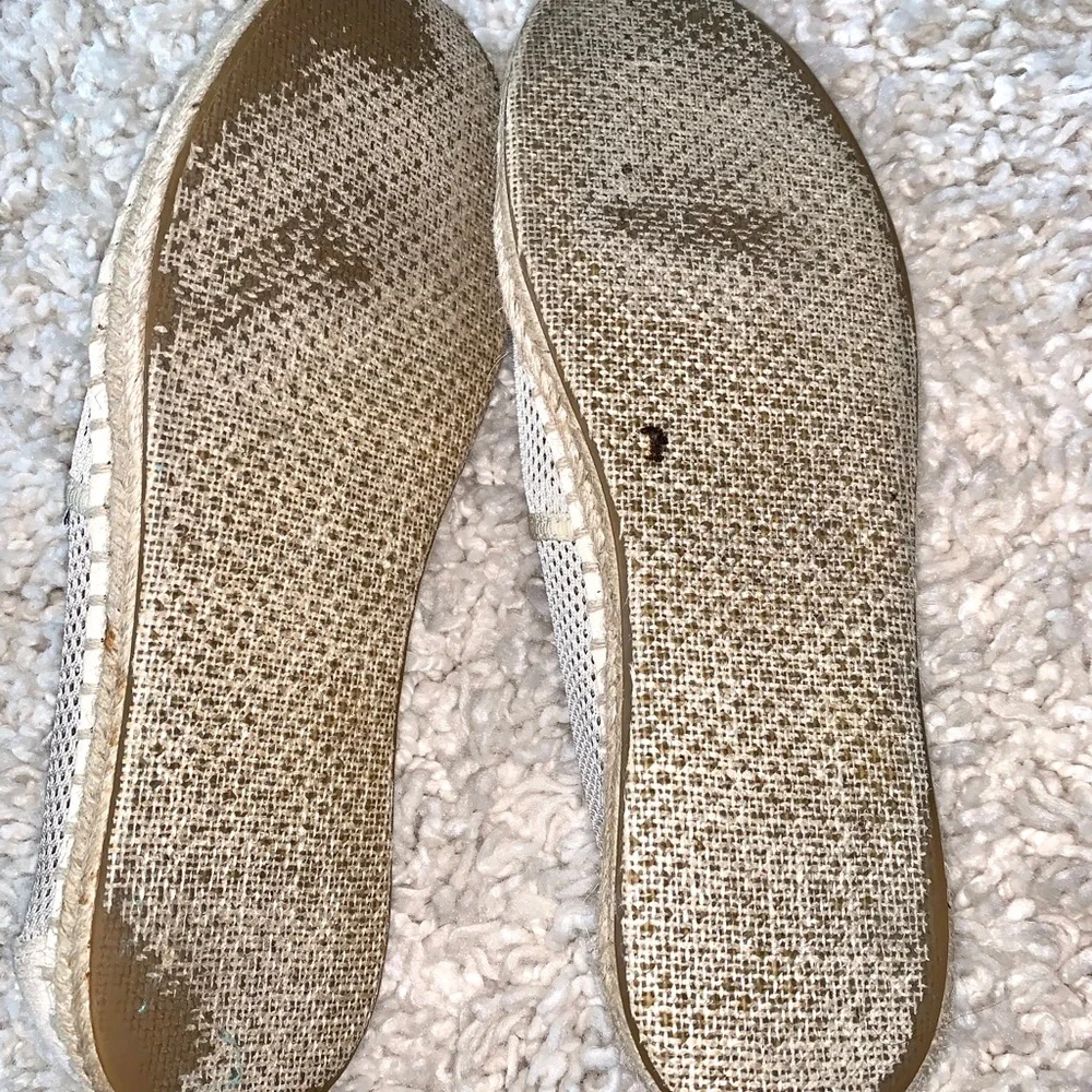 Tom’s suede and mesh espadrilles